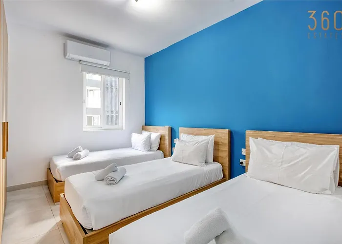 Spacious Paceville Getaway Near Beach&schools By 360 Estates